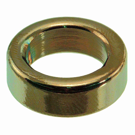 Midwest Fastener Round Spacer, Black Chrome Steel, 1/4 in Overall Lg, 1/2 in Inside Dia, 4 PK 34088